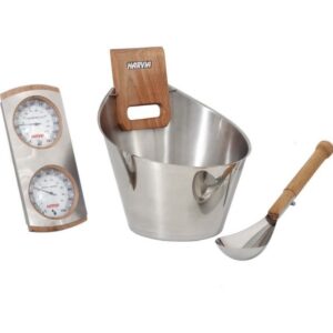 Harvia RVS sauna set van Liberty Wellness